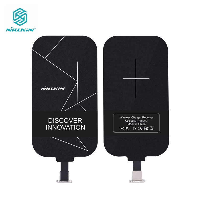 

Nillkin Magic Tags QI Wireless Charging Receiver Micro USB / Type C Adapter For iPhone 5S SE 6 6S 7 Plus for Samsung S6 S7 Edge