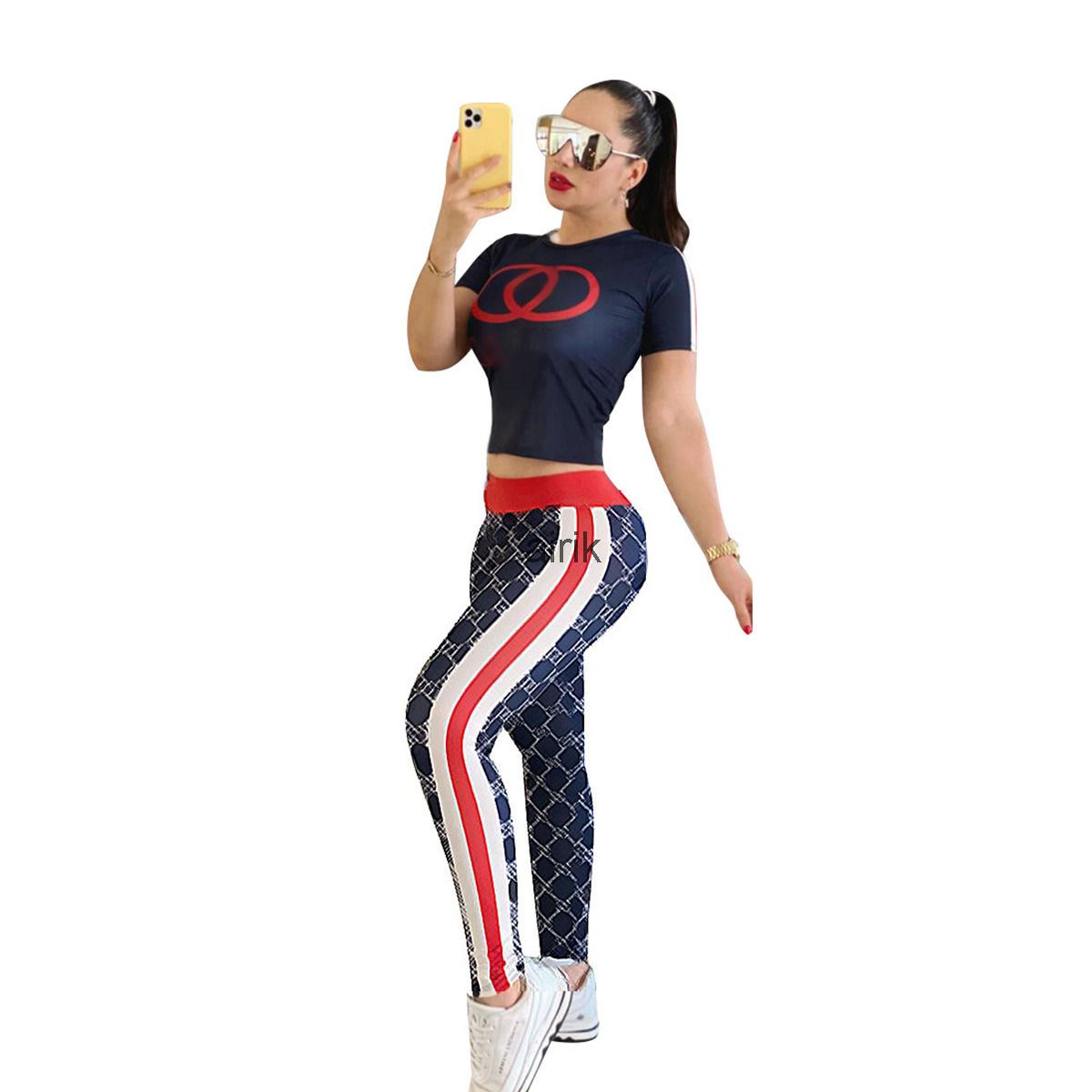 

Womens Tracksuits sport Clothing Fashion Brands Printed Leisure Two-piece Sets Letter Set Clothes 2 Piece Women Tracksuit jogging suits sportwear woman, J2532