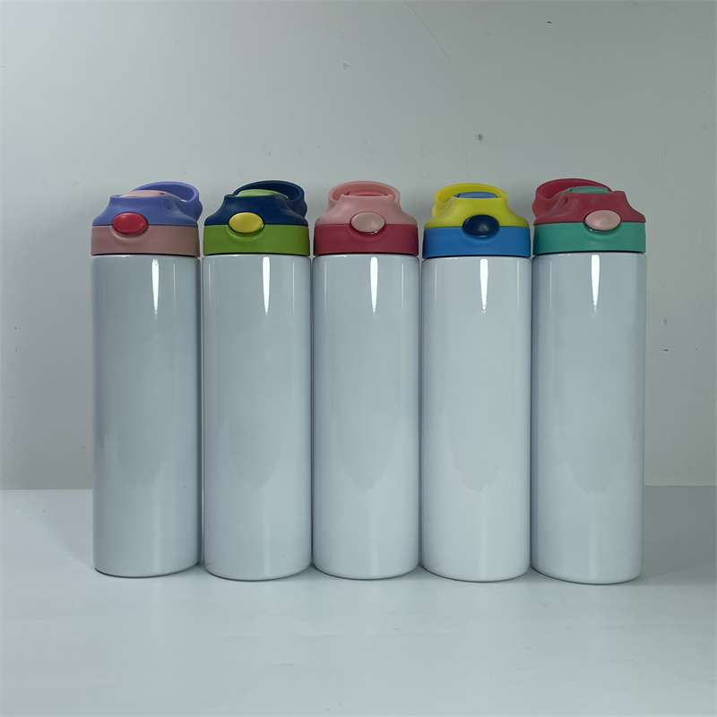 

Local warehouse 20oz Sublimation Straight kids tumbler Water Bottle Children sippy cup Blank white Stainless Steel vacuum insulated Drinking tumbler 25pcs/case, Multi