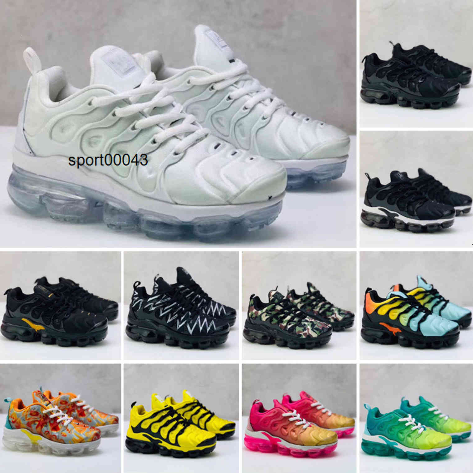

Chaussures Tn Kids Sports Shoes Infant boys girls plus ultra KUP OG White Black Jogging Sneakers Tns Zapatillaes