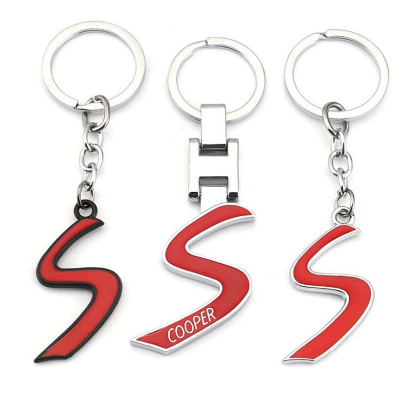 

Keychains Car Keychain S Logo Key Ring Holder For Mini Cooper One JCW Clubman Countryman Paceman R56 R55 R60 R61 F55 F56 F54 F60