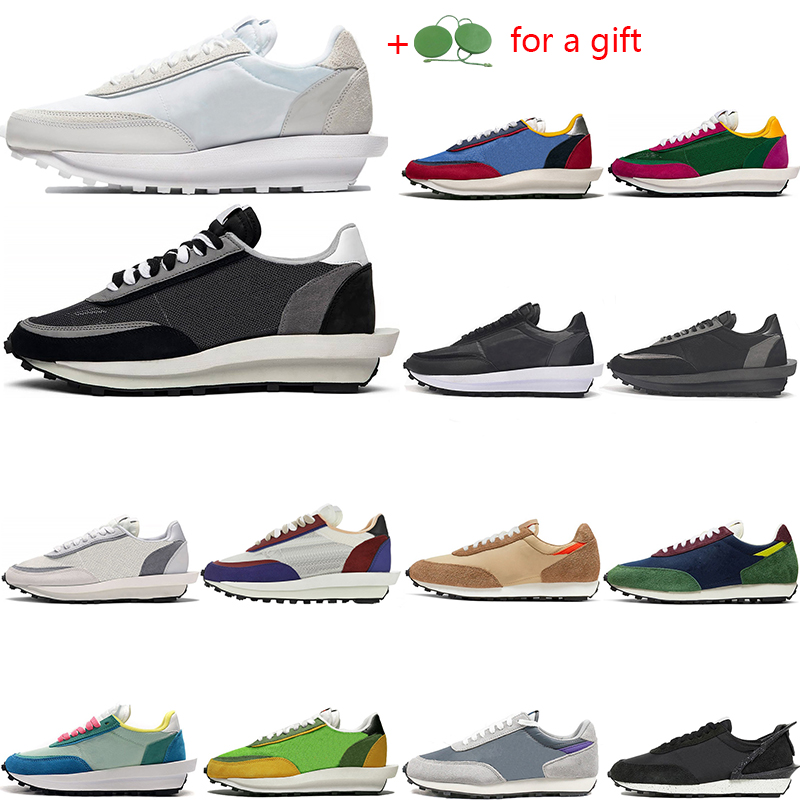 

2021 VaporWaffle LD Waffle running shoes men women white Nylon Black grey Varsity Blue Pine Green colleage orange dynamic yellow sneakers trainers, Triple black