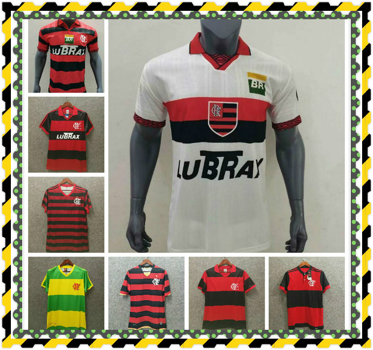 

Retro FLAMENGO soccer jerseys 1982 1990 2004 2008 2017 2018 league red 19 20 AWAY DIEGO 10 WHITE football shirts camisa Flemish