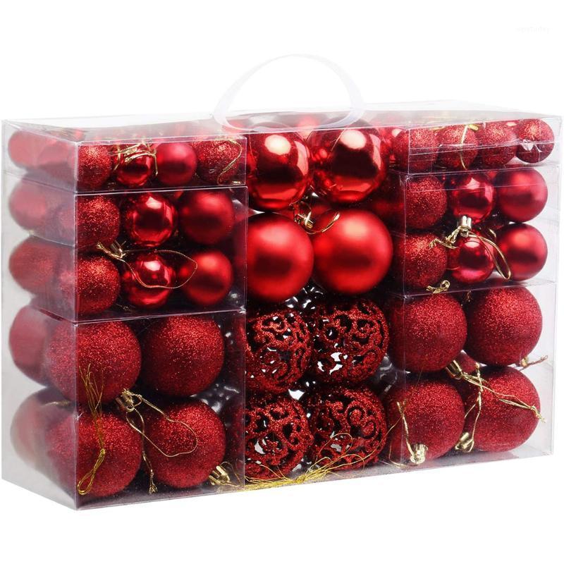 

Party Decoration 100pcs Christmas Ornaments Ball Hang Balls Xmas Decorations Hanging Tree Pendants Year Ornament Decor Foam