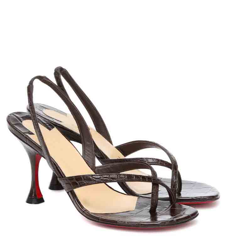 

Factory Sale Shoes Summer Women Sandals Red Bottom Heels Taralite 85mm leather sandalies Women's Pumps Party Dress pump, Black