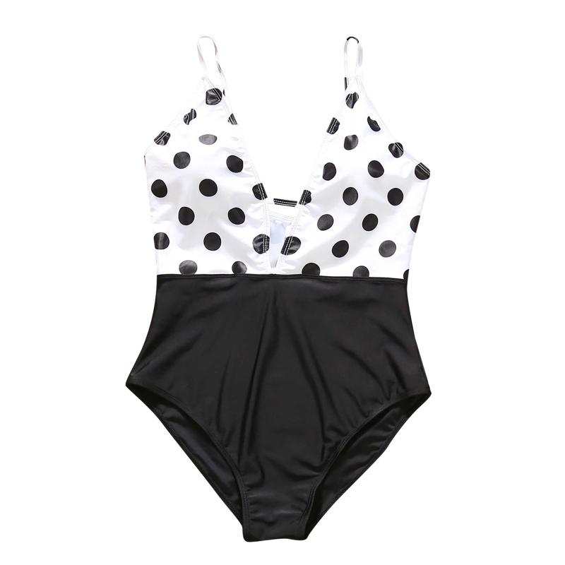 

One-Piece Suits Design Retro Women Family Dot Printed Jumpsuit Mottling Swimsuit Sets Summer Beach Bikini Party Accessories