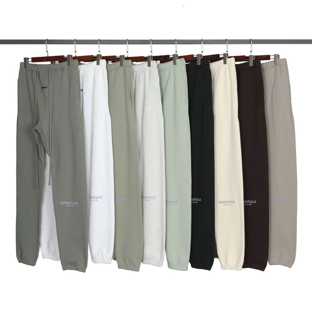 

2020 New Autumn Winter USA Fear Of God Essentials 3M Reflective Trousers Casual Fog Sweatpants Men Women Jogger Pants, Black