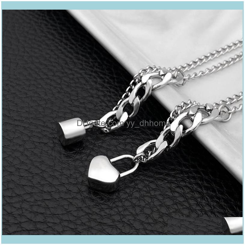 

& Pendants Jewelrylock Necklaces Womens Eternal Love Pendant Stainless Steel Couple Necklace Jewelry On The Neck Gifts For Womans Aessories