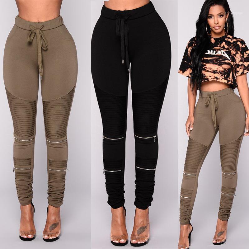 

One Piece Black Khaki Skinny Pants Body For Women 2021 Autumn Spring Sexy High Waist Solid Long Trousers Women's & Capris, 88hf0011 1