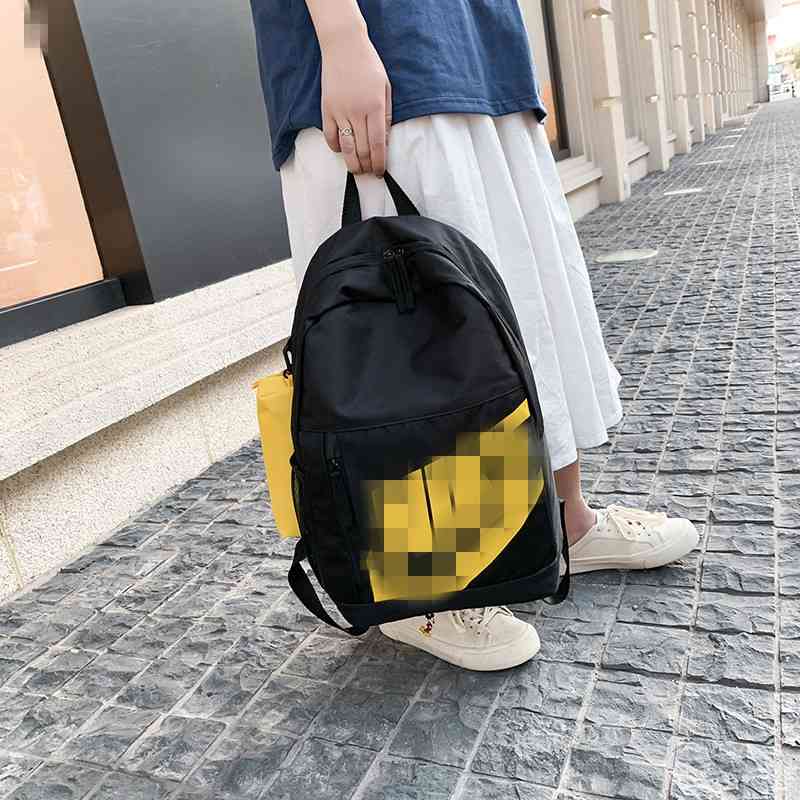 

High capacity schoolbag chaopai backpack for students, White