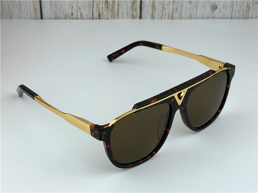 

men women vintage sunglasses 0937 square plate metal combination board strong euro size UV400 lens goggle with glasses box
