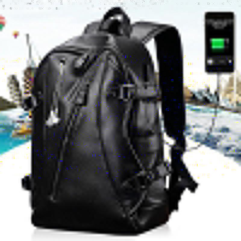 

High Quality Women Men Travel Bag PU Leather Sports Bag Waterproof PU Leather With USB Charging Port Computer Outdoor Bags