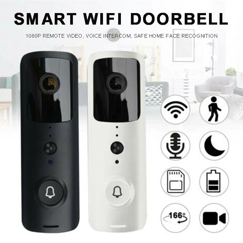 

Set 1080P WiFi Camera Doorbell Wireless Video Intercom Door Ring Home Security Accessories PIR Motion Detection Doorbells