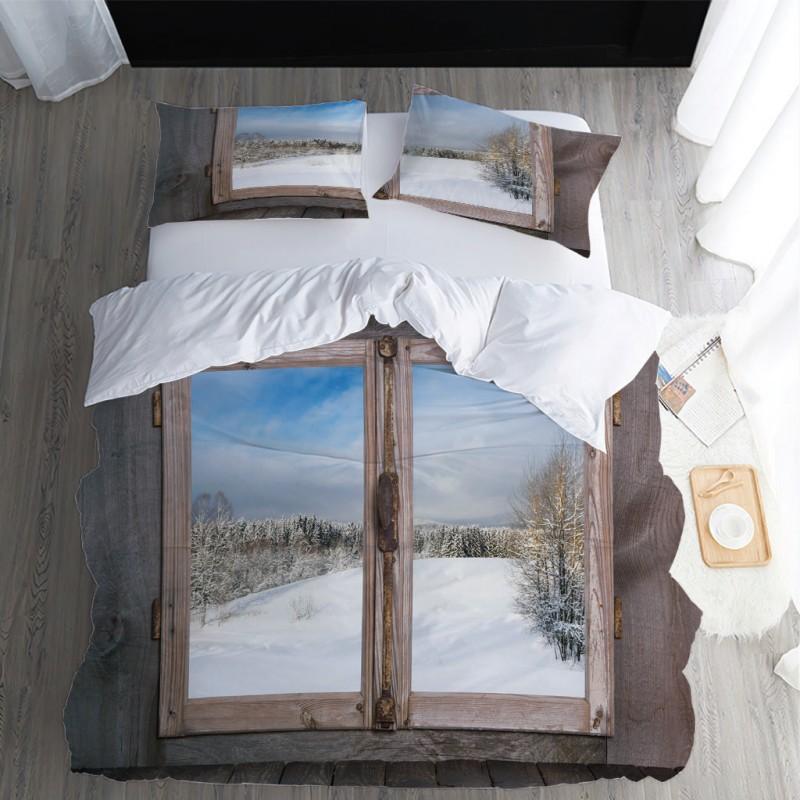 

Comfortable Snow Bedding Household Textiles Single Bed Double Duvet Cover Pillow Case Sheet Boy Girl Set Sets