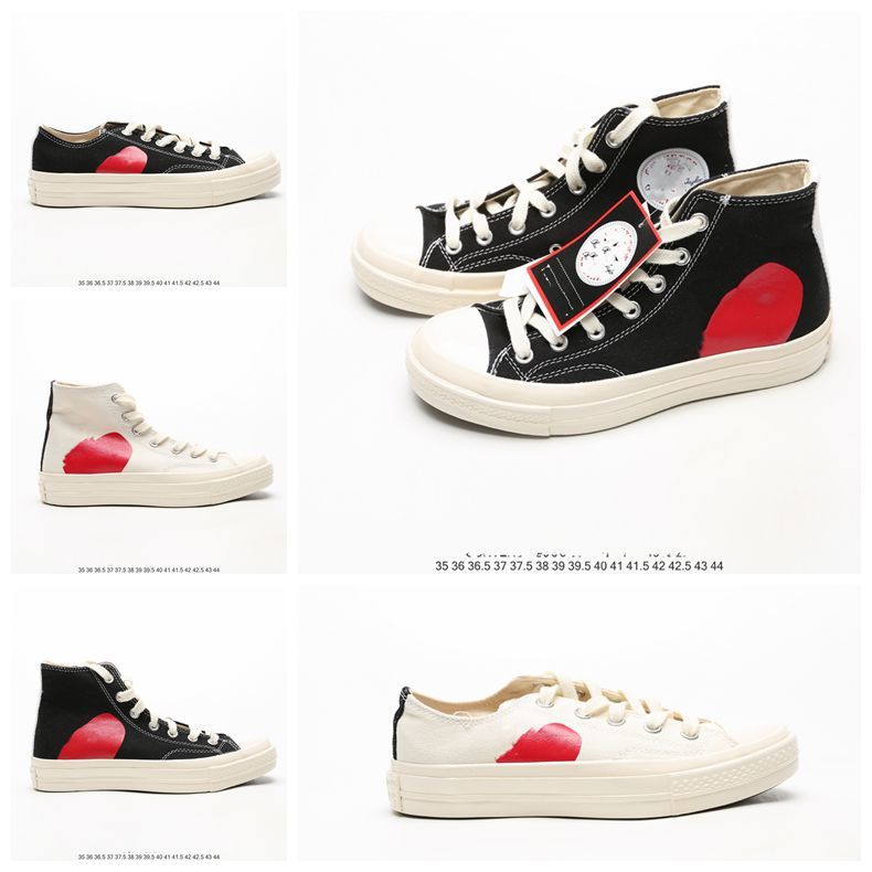 

Mens Commes Des Garcons Play Chuck 1970 Casual Shoes For Girl Tayler Vulcanized Sneakers Boy Skateboarding Womens Skate Size 35 -44