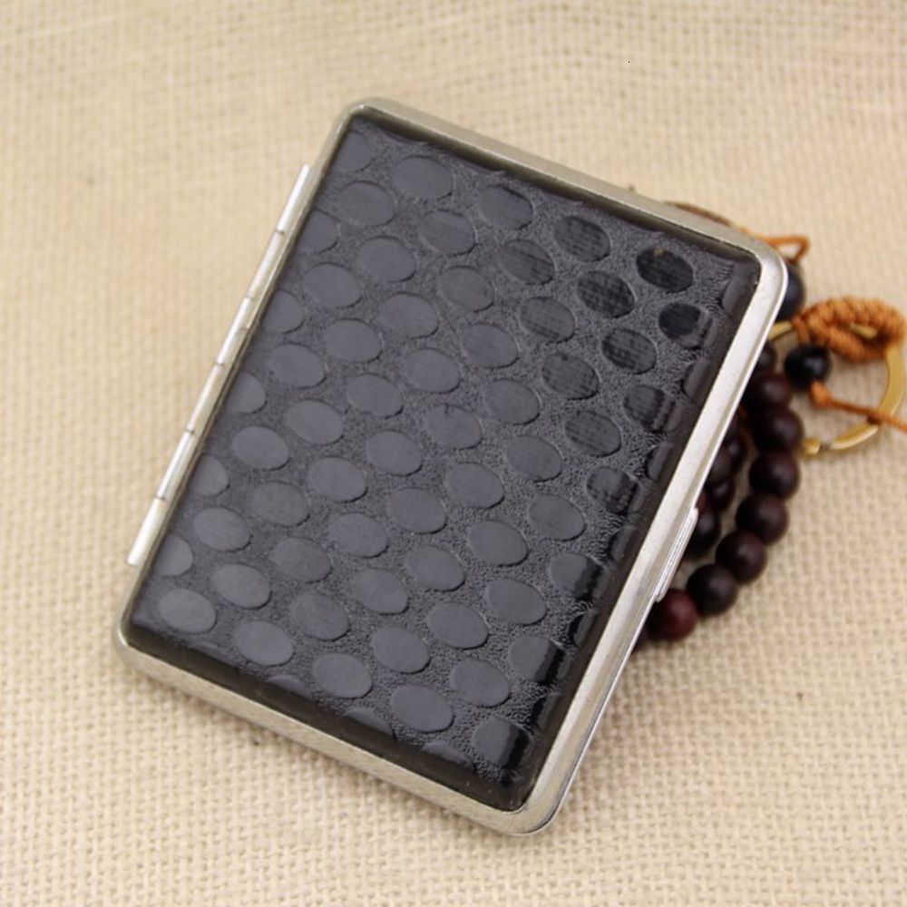 

Cigarette case Liu Yanping hg-612 case 16 pack light top grade leather aluminum cigarette clip