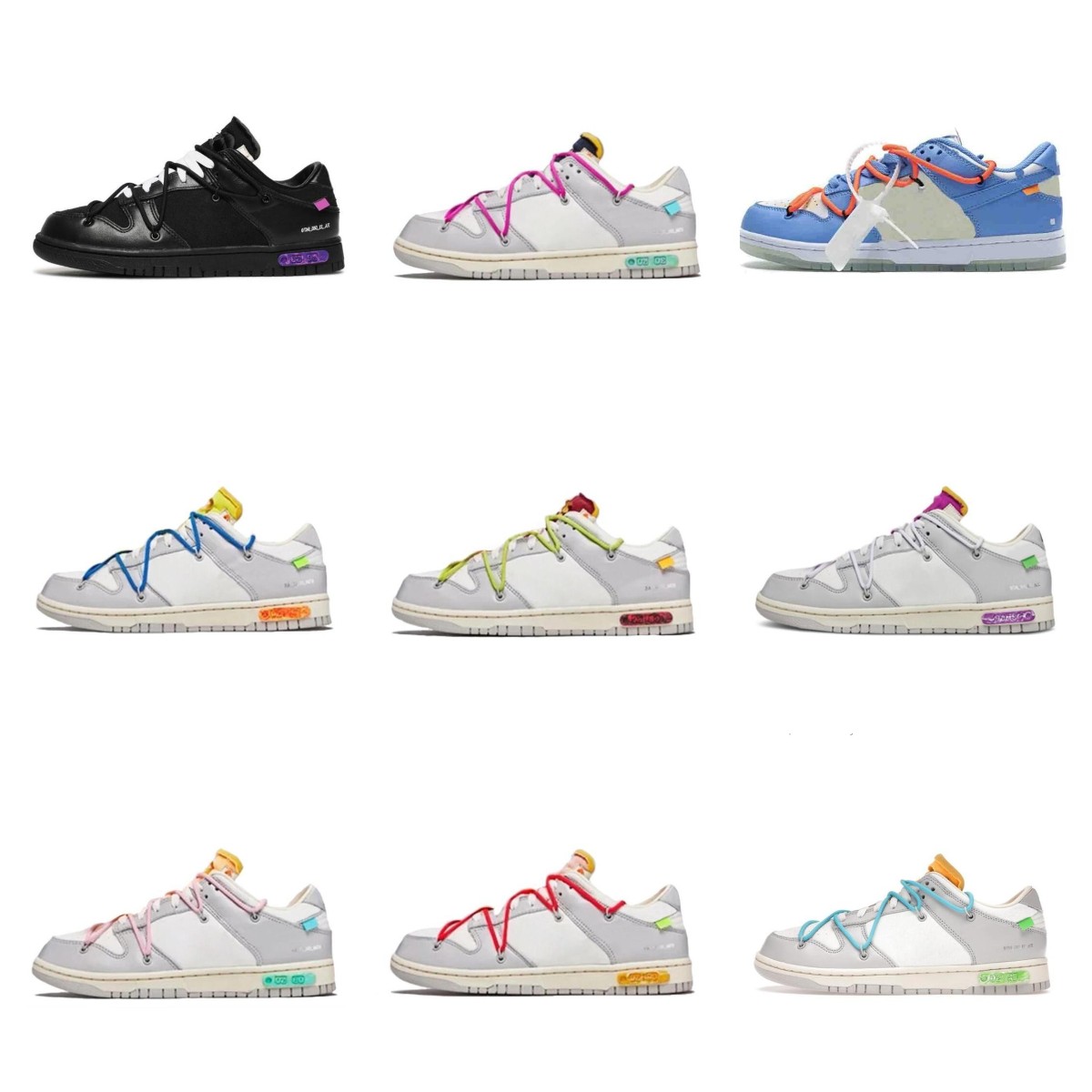 

OFF SB 01 Running Shoes The 50 OF 05 Authentic Collection Sail Shoe Black Blue Orange White 20 Low Top Neutral Men Women Sports Sneakers Uni