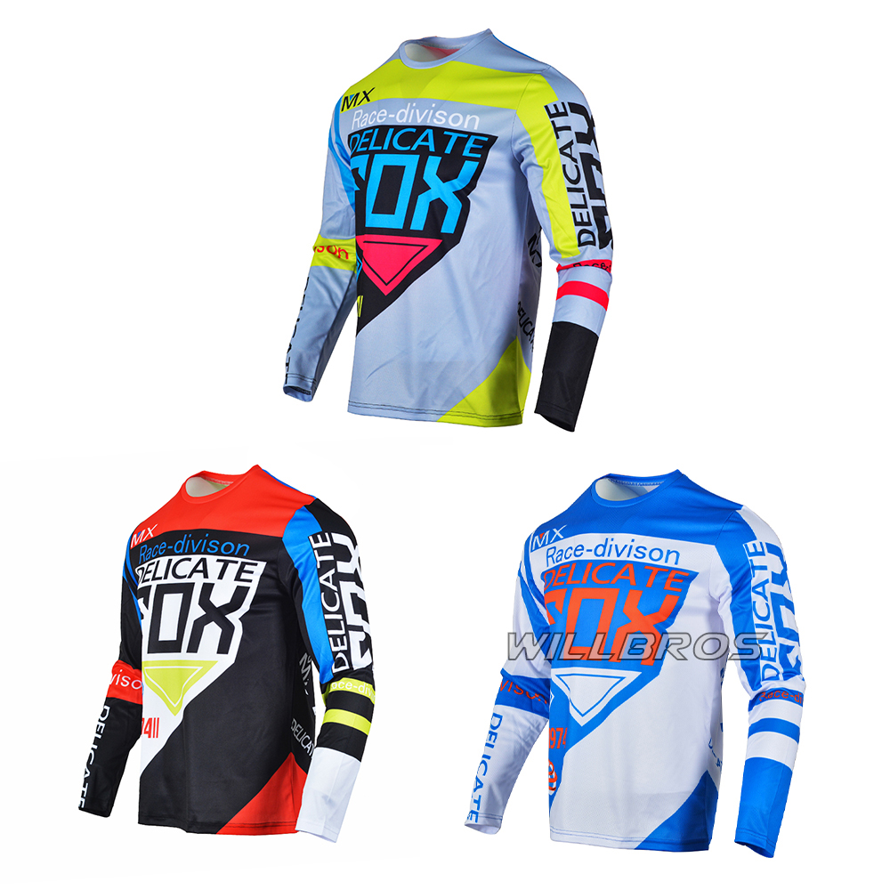 

Delicate Fox 360 Division MTB/MX Racing Long Sleeve Jersey Cross Country Downhill Motorcycle Riding