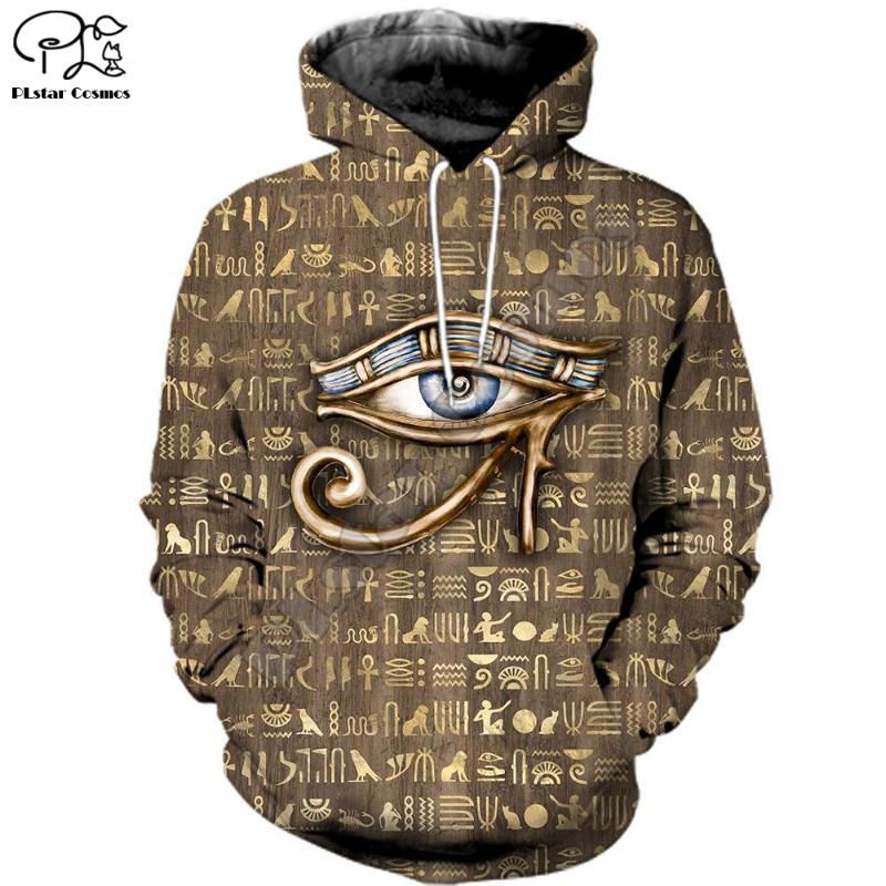 

Men's Hoodies & Sweatshirts PLstar Cosmos Horus Egyptian God Eye Of Egypt Pharaoh Anubis Ancient 3DPrint Zipper/Hoodies/Sweatshirt/Jacket/Me, Black