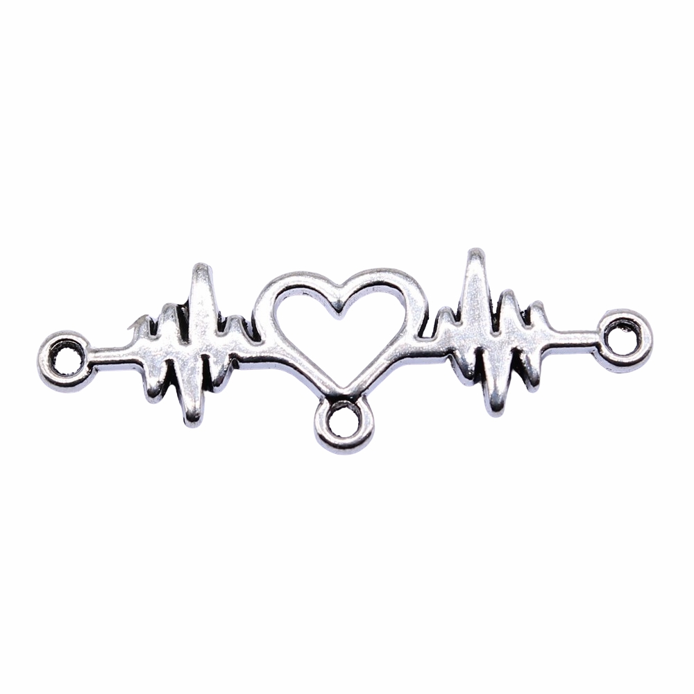 

Earrings Charms Making Jewelry Suspension Hospital Heartbeat Charms