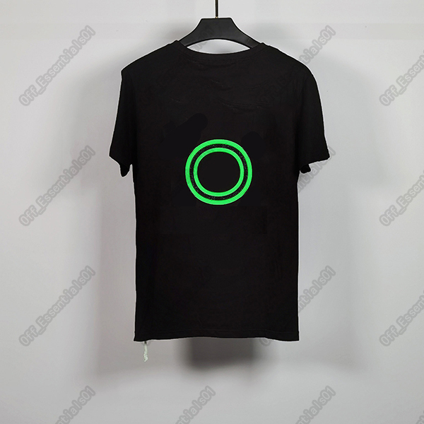 

monclair Fluorescent Rhinestone mens t shirt Joint High Quality Brand tee Luxurys Designer shirts Size S--XL, White;black
