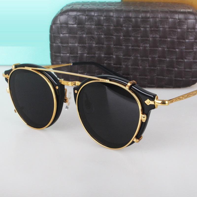 

Sunglasses Evove Clip Women Male Glasses Steampunk Vintage Retro Eyewear With Mirrored Pink Ladies Goggles1