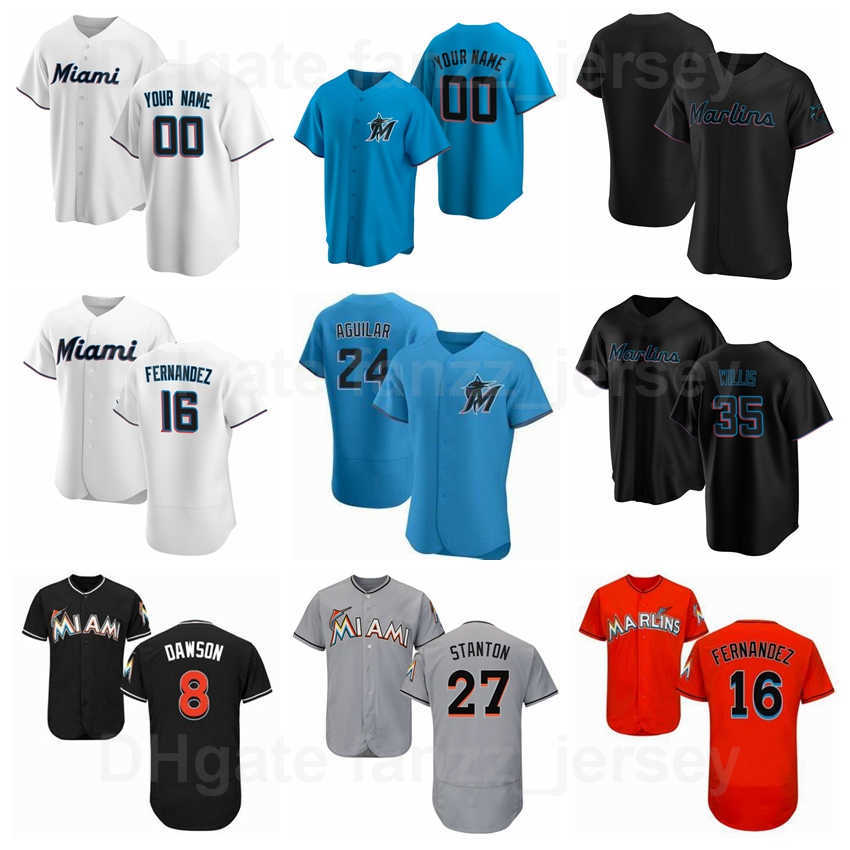 

Baseball 27 Giancarlo Stanton Jersey 16 Jose Fernandez 8 Andre Dawson 35 Dontrelle Willis 24 Miguel Cabrera 10 Gary Sheffield Stitched Blue Black White Orange Grey, Men flexbase