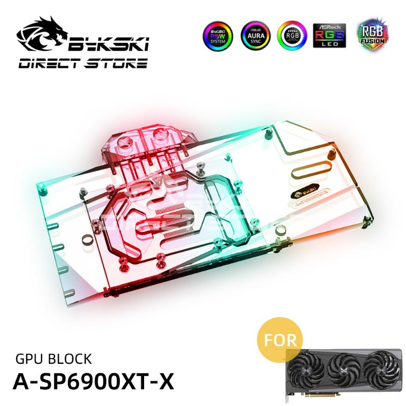 

Bykski ARGB GPU Water Block SAPPHIRE RX 6900 XT Video Cards Cooler PC Watercooling VGA A-SP6900XT-X Fans & Coolings
