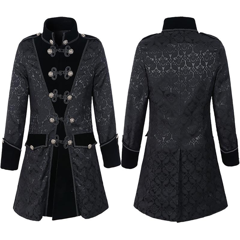 

Women' Jackets Unisex Victorian Coat Costume Black Tuxedo Party Cosplay Tailcoat Gothic Steampunk Trench Frock Outfit Overcoat#g30