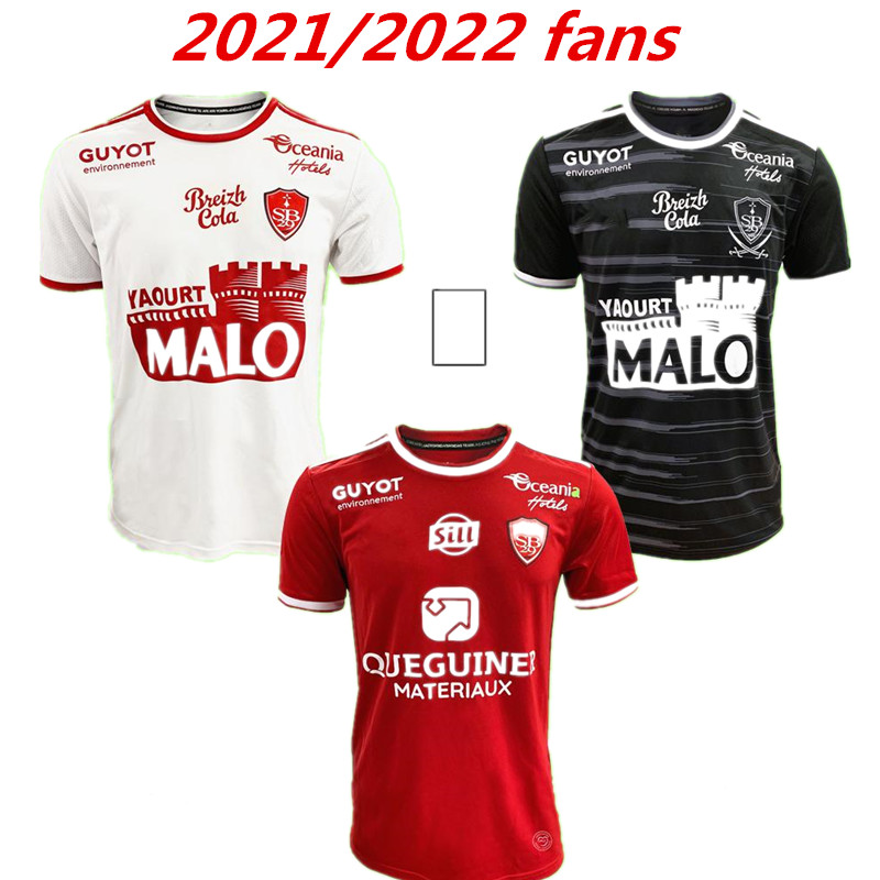 

MAILLOT DE FOOT 21 22 Stade Brestois soccer jerseys 2021 2022 Home RED AWAY WHITE football shirts camisetas fútbol DIALLO LASNE FAUSSURIER S-2XL 999