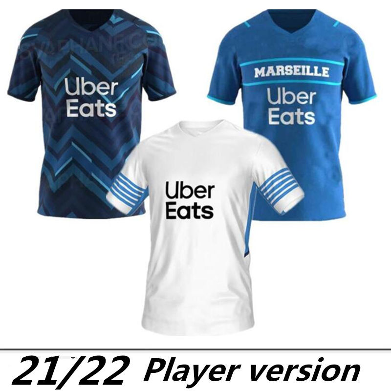 

player version 21 22 Marseille Soccer jerseys Olympique milik maillot de foot om 2021 2022 Camiseta PAYET THAUVIN BENEDETTO MEN KIDS kit foo, Black;yellow