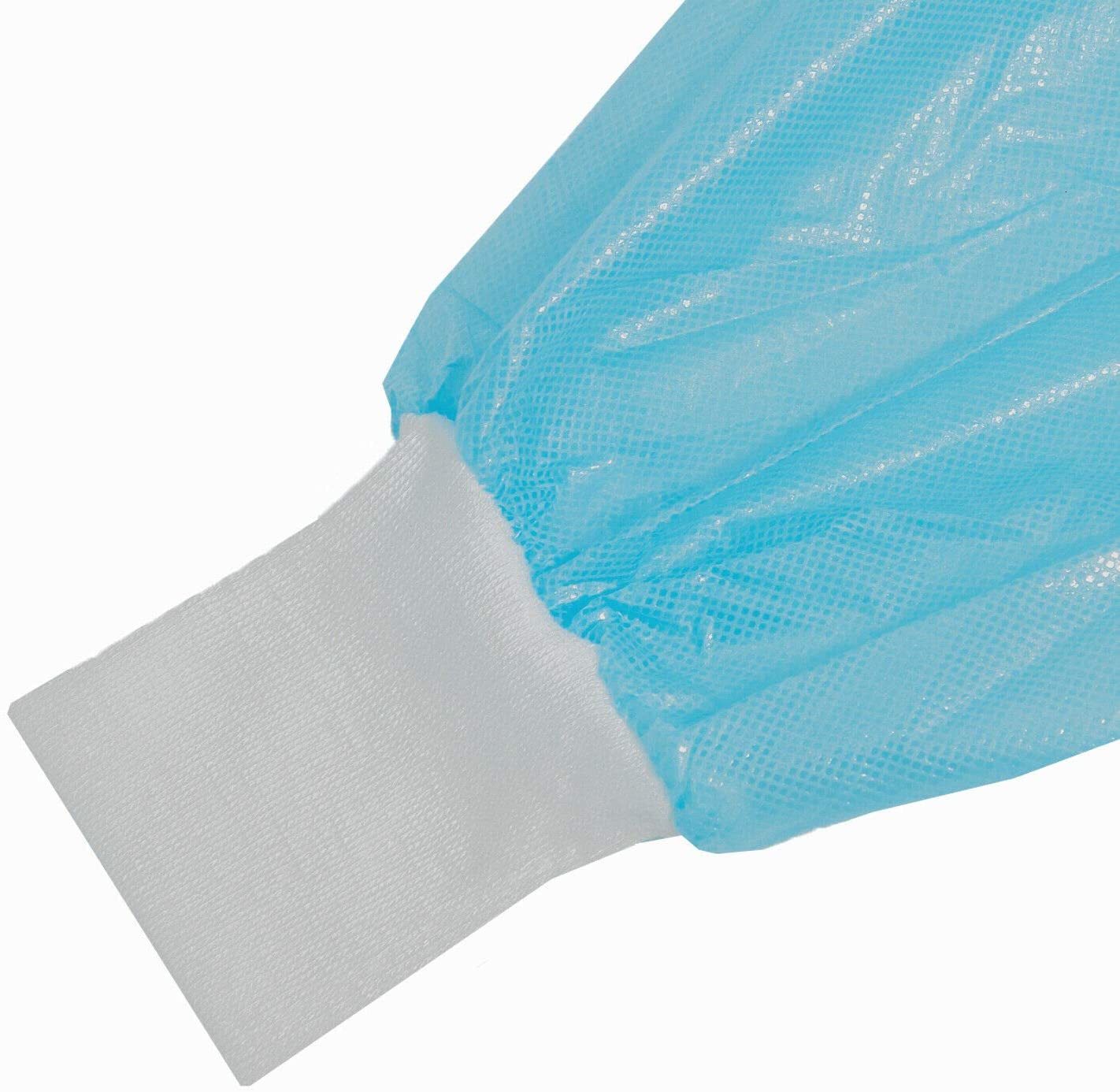 

Non Disposable Protective Clothing Isolation Gowns Level 2 Woven,10 Pcs Knitted Cuffs