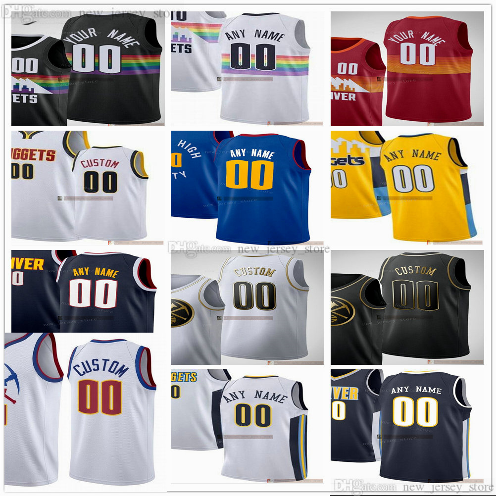 

Custom Printed Basketball Jerseys 1 Porter Jr. 15 Nikola 50 Aaron Jokic Gordon 7 Facundo Campazzo 0 JaMychal Green 34 JaVale McGee 10 Bol 25, Black;red