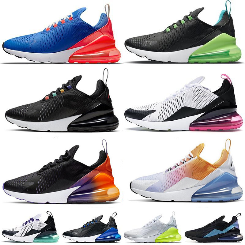 

2021 New airmaxairmax270 Tennis Running Shoes 270s Triple Red White All Black Navy Blue Mans Women Sneakers Trainers
