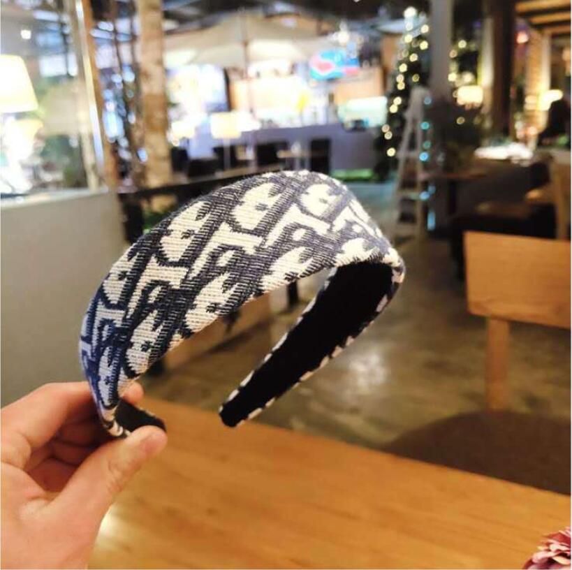 

designer luxury handmake hair bands for women cloth letter hair hoop girl elastic headband sports fitness headband head wrap accessories, Silver