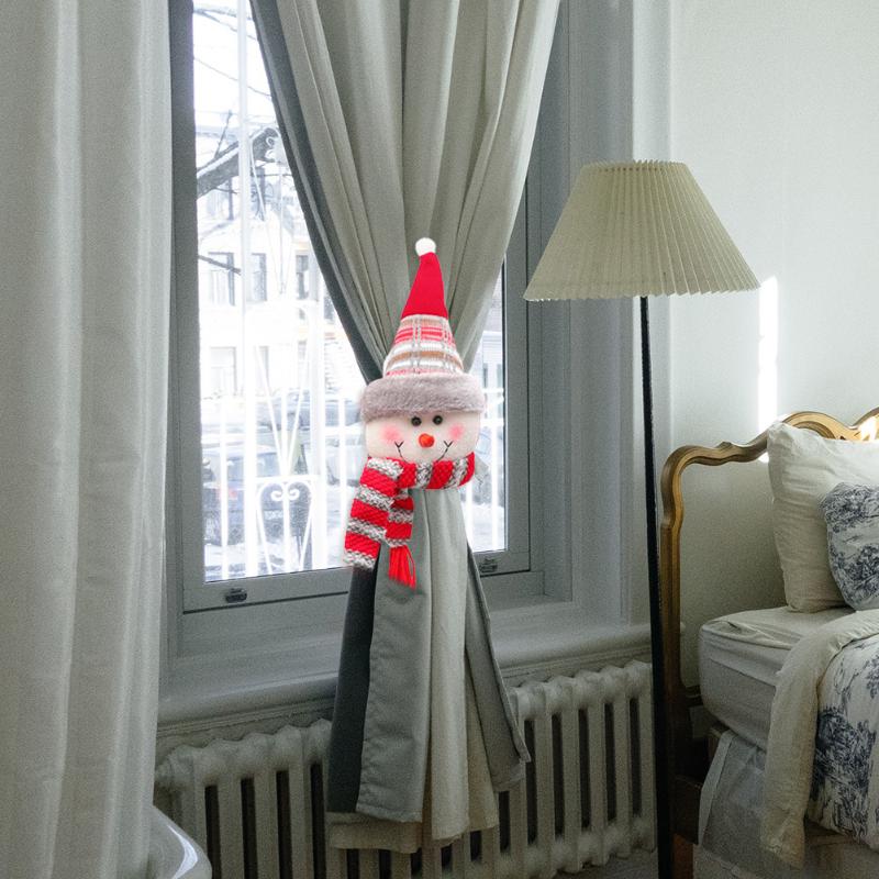 

Christmas Decorations Cartoon Curtain Tieback Clip Holders Buckle Exquisite Tie Back Home Window Decor Party Ornaments