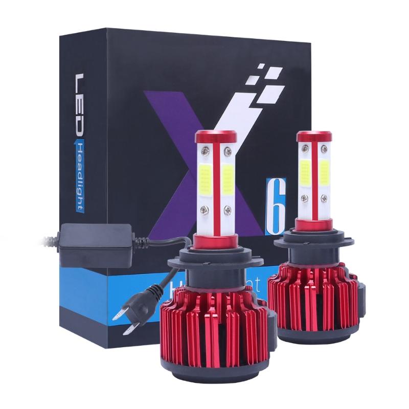 

Car Headlights 2pcs X6 LED Headlight Bulbs LAMPS H4 H7 H11 H13 5202 9004 9005 9006 9007 9012 Auto