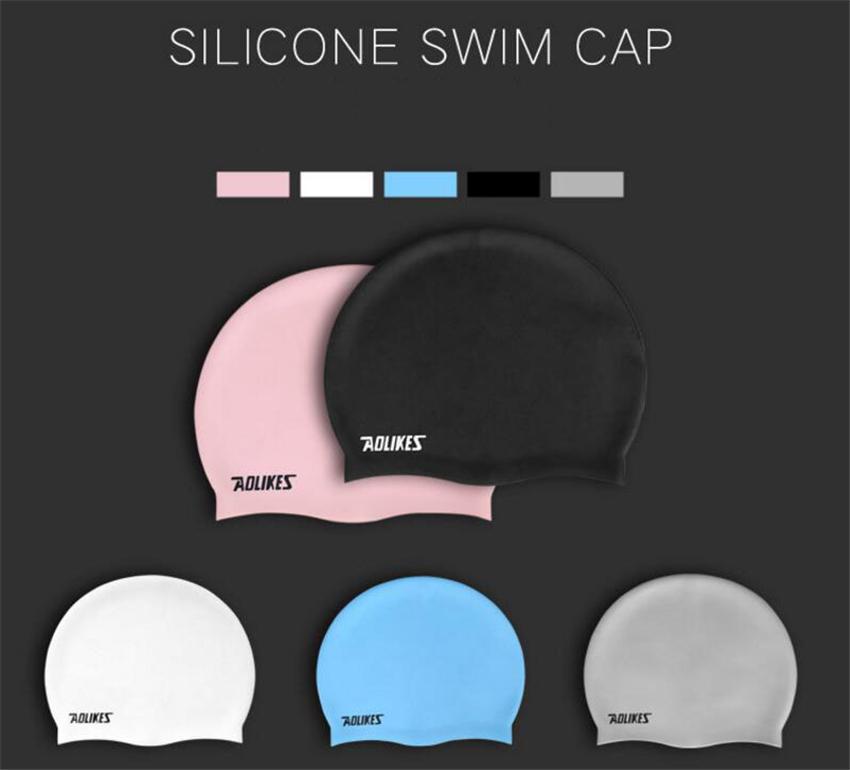

Arrival Waterproof Fabric Protect Ears Long Hair Sports Swimming Caps For Men & Women Adults