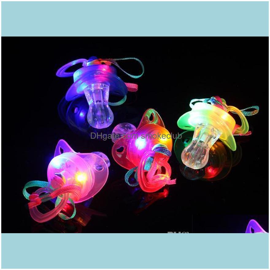 

Other Event Festive Home & Garden200Pcs/Lot Led Pacifier Whistle Light Necklaces Nipple Flashing Kids Toy For Christmas Bar Party Supplies S