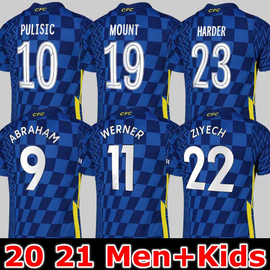 

CFC 20 21 22 soccer jerseys blue HOME GIROUD ABRAHAM WERNER HAVERTZ CHILWELL ZIYECH Zouma football shirt PULISIC Camiseta KANTE MOUNT 2021 2022 Men + Kids kit JORGINHO, 20 21 home jersey