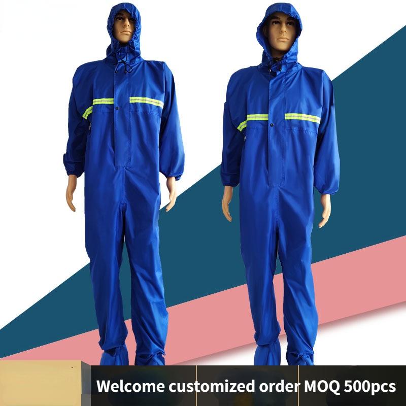 

Raincoats Overall Raincoat For Man Raining Coat Ourdoor Hiking Sets Water-proof Ponge With PVC Coating Backing Suit