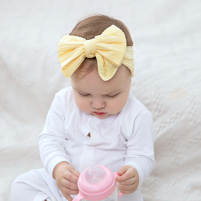 Infant Headbands Bows Children Winter Head Accessories Nylon Hair Band Double Bow Headband For Baby 211197-image-670507493
