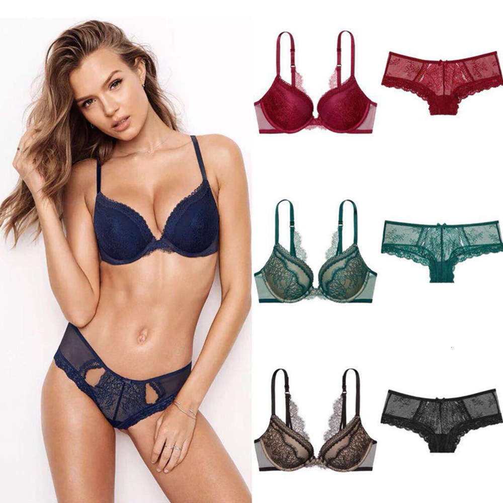 

New steel ring thin style gathered sexy lace women's underwear bra set, Black;white