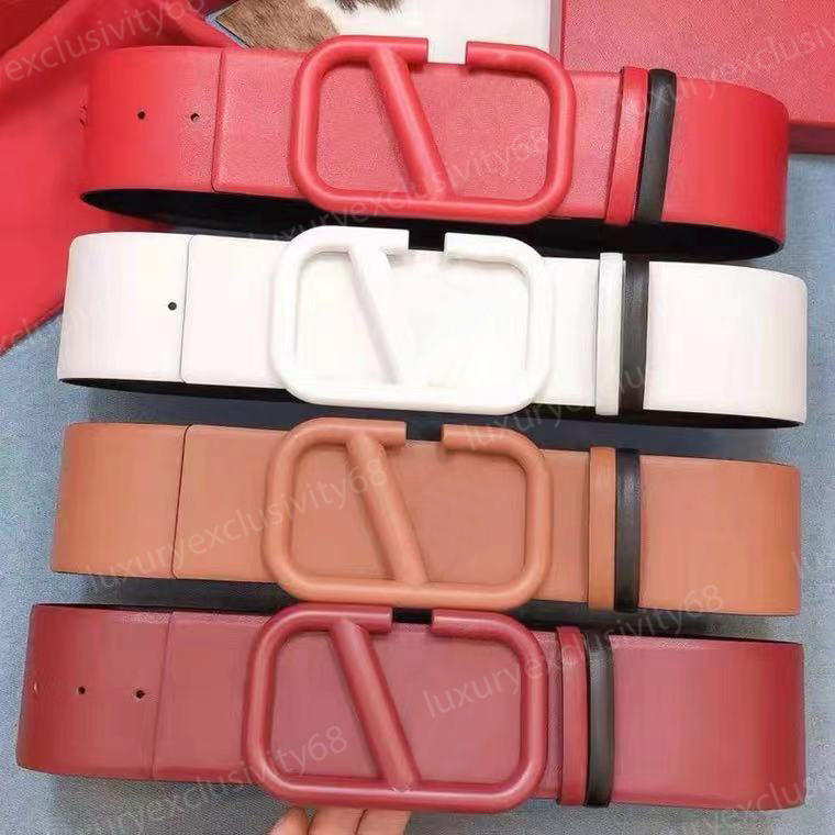 

Ladies 7CM wide belt, top quality belt with smooth metal buckle in the whole network + box, Black;brown