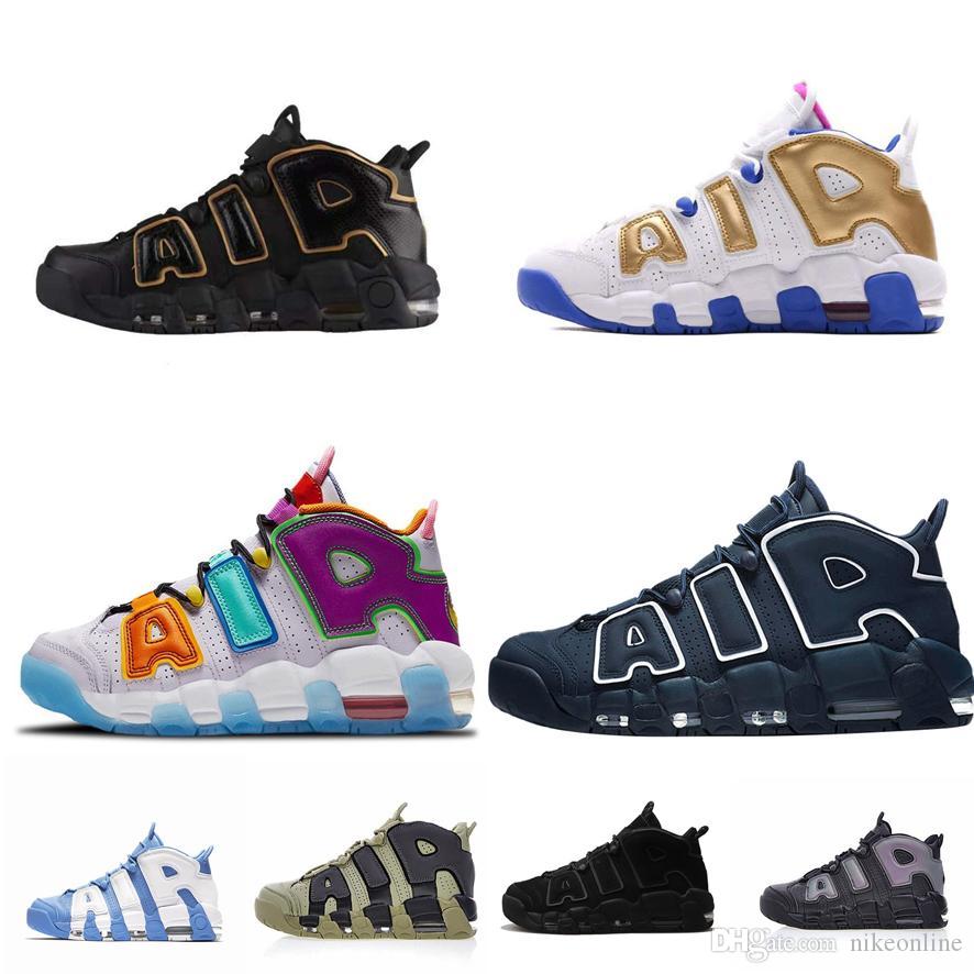 

Mens scottie pippen air more uptempos 95 QS PRM basketball shoes Kids What the lebron 18 Black Gold White Agimat blue UNC sneakers tennis, Denim