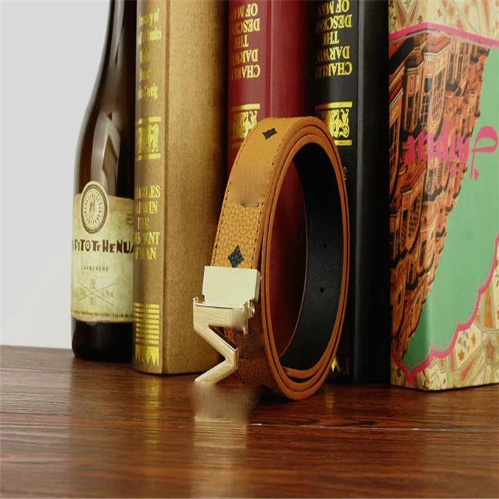 

2022 M buckle designer belts High quality jeans casual Mens plaid business belt, Customize