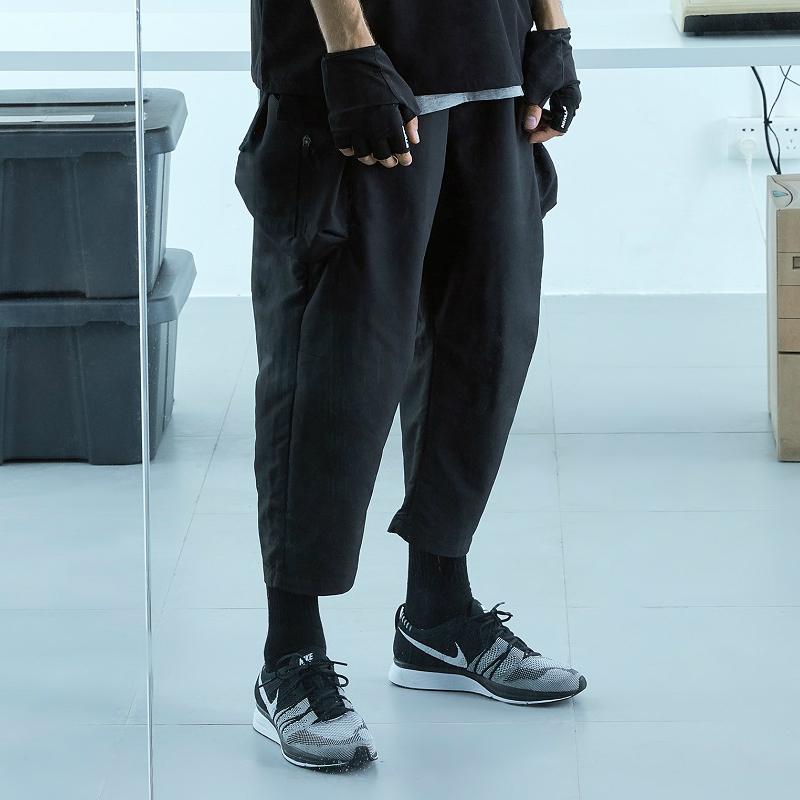 Men's Pants 27-44 2021 Clothing GD Hair Stylist Fashion Catwalk Street 3D Stereo Cut Multi Bag Harem Plus Size Costumes
