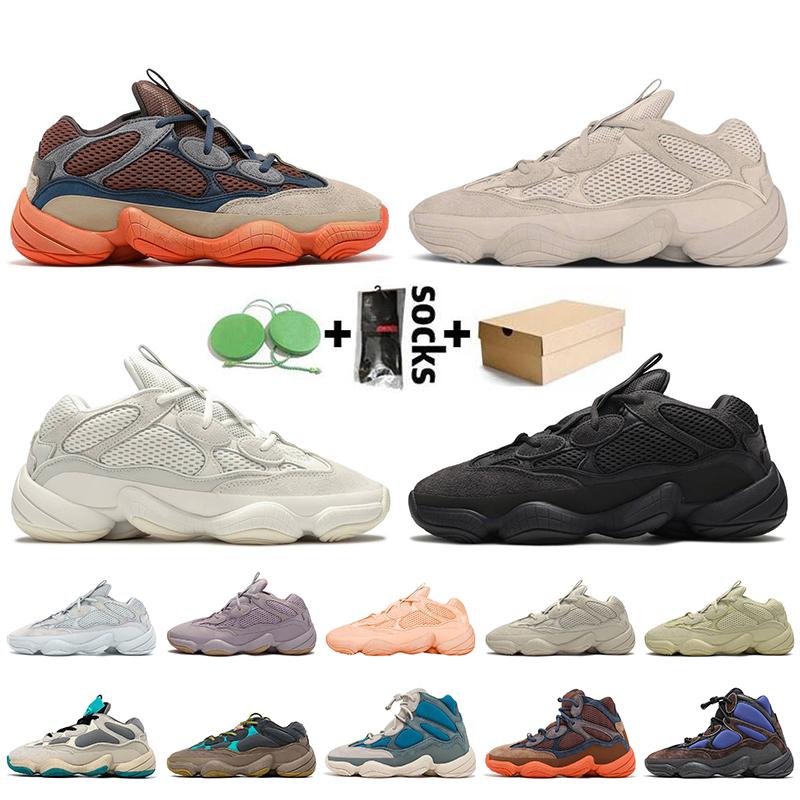 

2021 Top quality 500 mens shoes soft vision stone bone white utility black yellow reflective men women outdoor sneakers trainers ikkprv