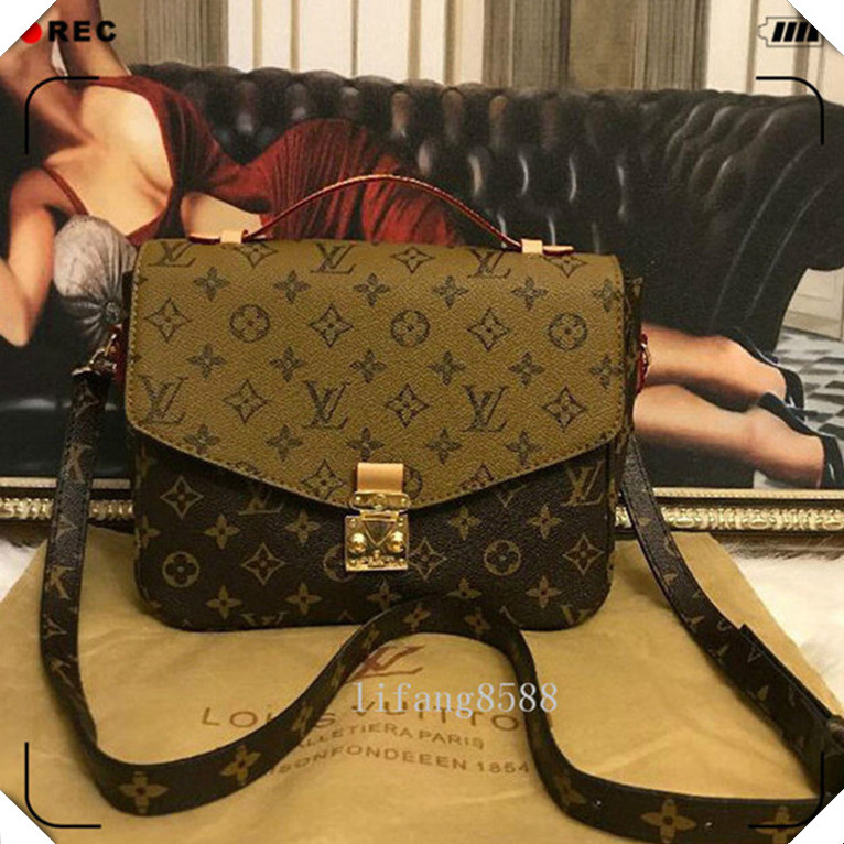 

Luxurys bags Messenger Bag Women Totes Fashion LV Louis Bags Vintage printing Shoulder Bags classic crossbody bag Vitton 331, Red;black