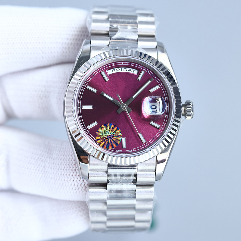 

Classic Women Watch Automatic Mechanical Watches 36mm Fashion Wristwatches Silver Ladies Wristwatch Montre De Luxe Gift, Customize
